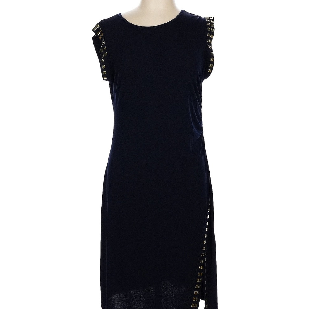 New Never Worn Black Sleeveless Asymmetrical Cocktail Dress - Shelby & Palmer